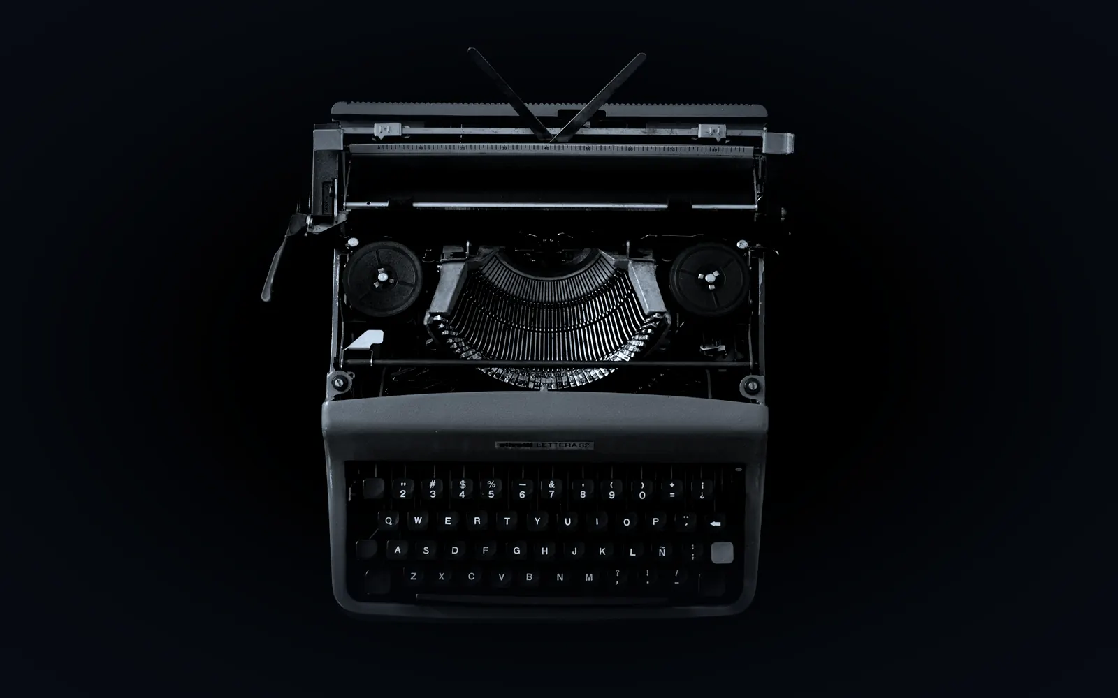 A typewriter