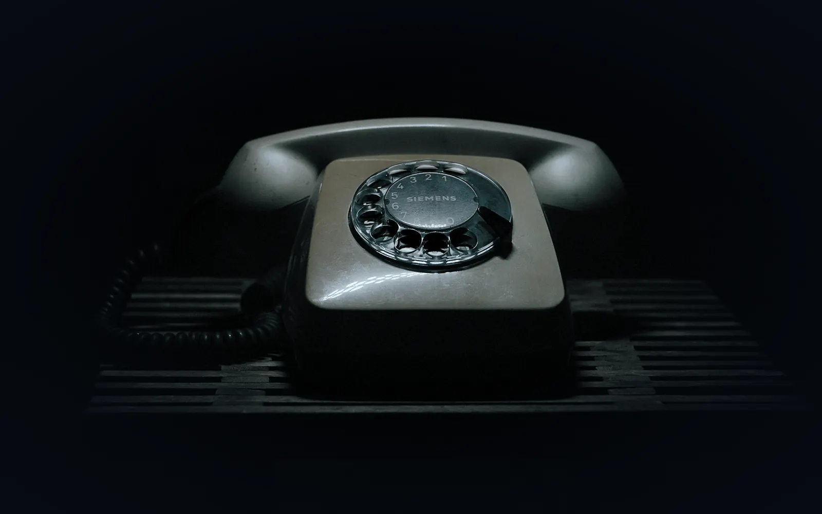 A rotary phone