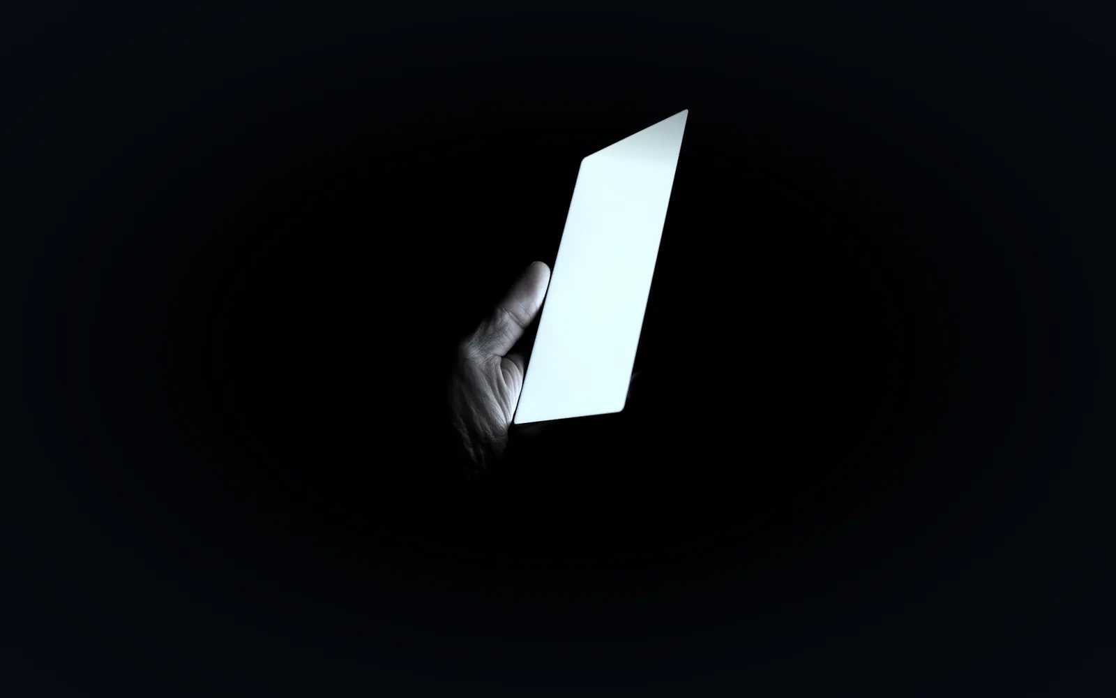A smartphone in a hand